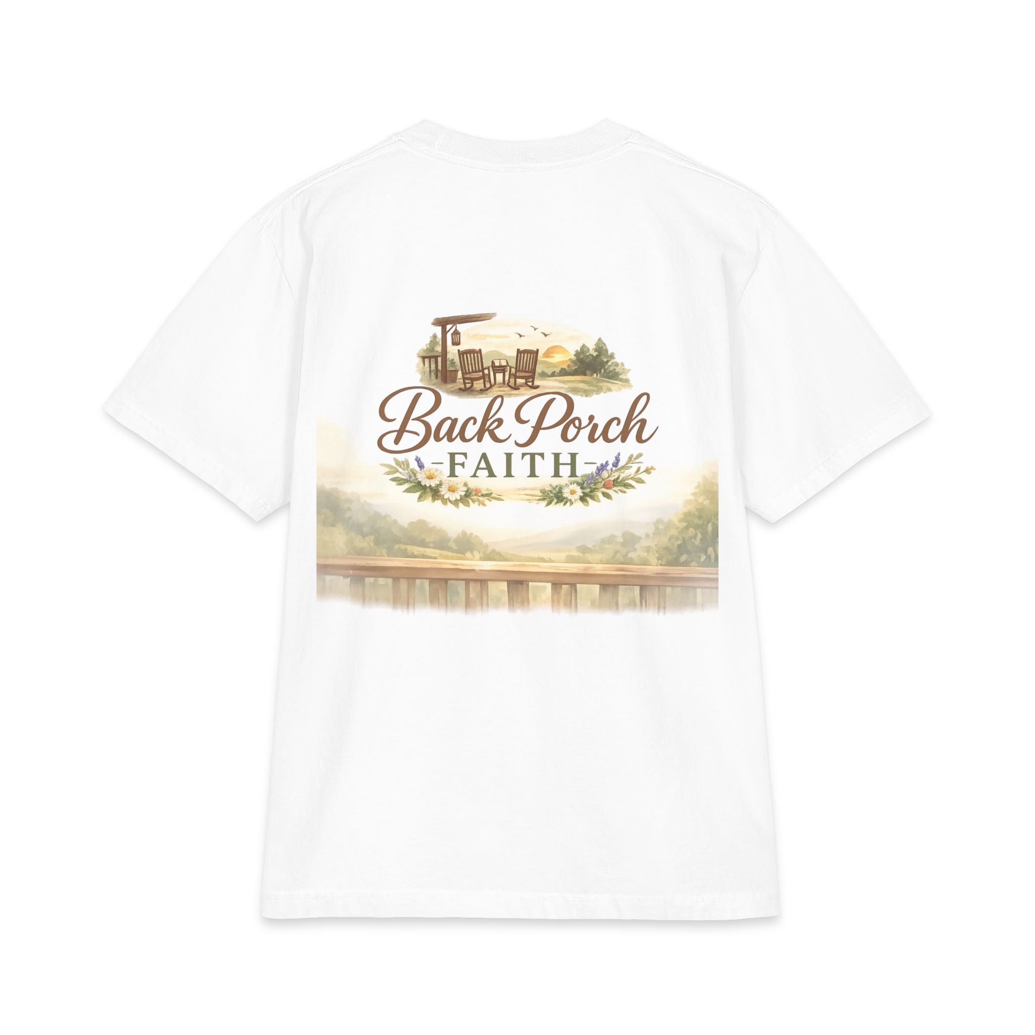 Come Sit Awhile T-Shirt — Back Porch Faith Graphic Tee