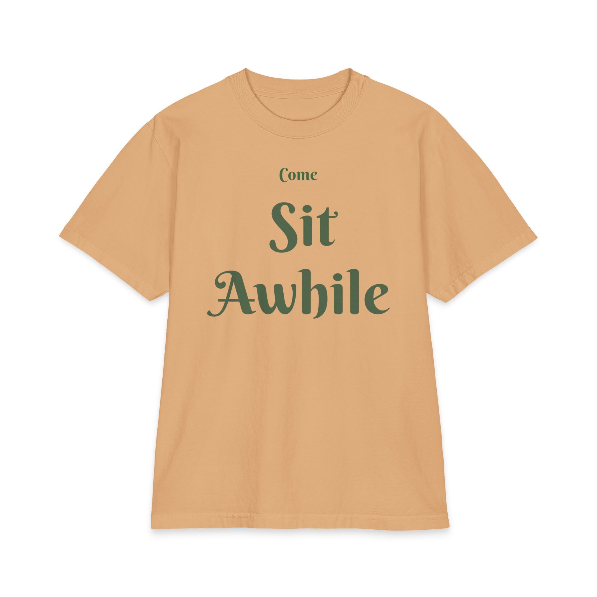 Come Sit Awhile T-Shirt — Back Porch Faith Graphic Tee