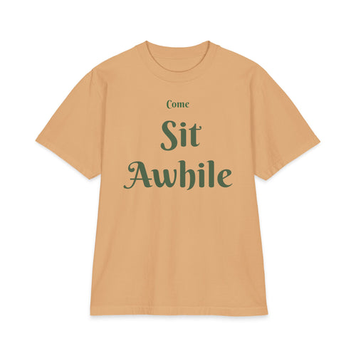 Come Sit Awhile T-Shirt — Back Porch Faith Graphic Tee