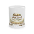 Back Porch Faith Ceramic Mug — “Come Sit Awhile” Country Coffee Cup