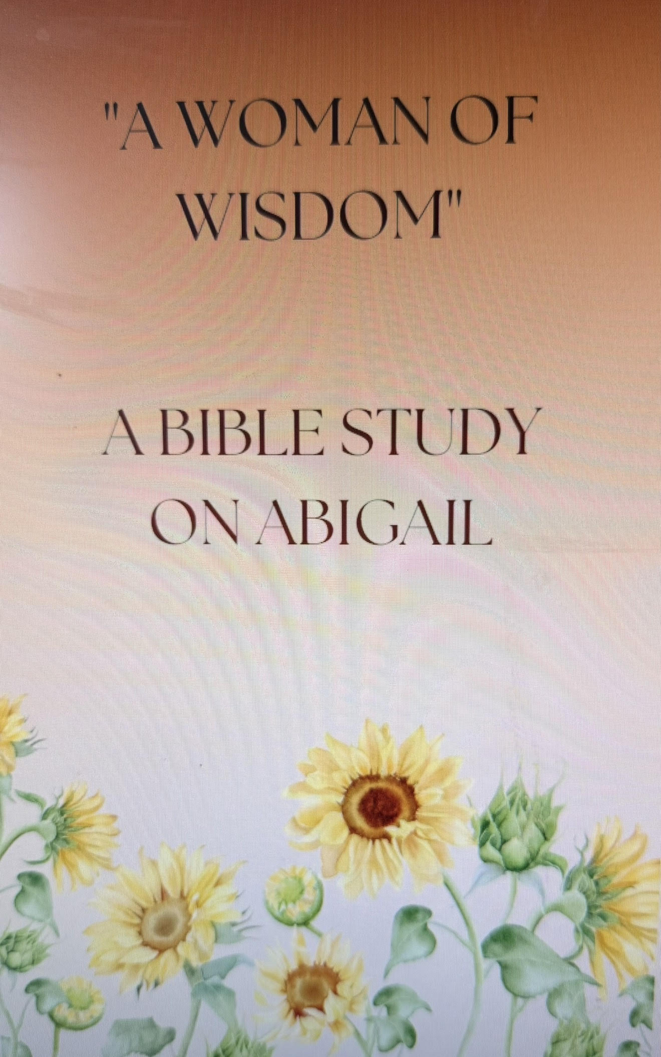 "A Woman of Wisdom" - Abigail